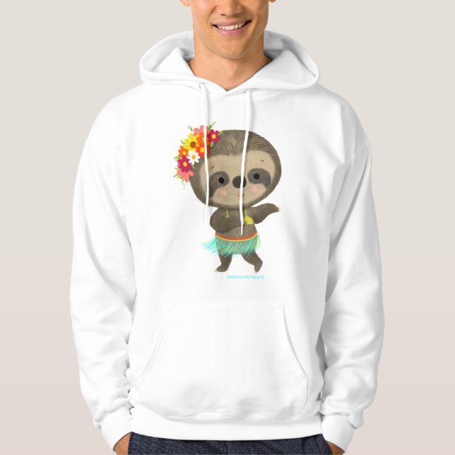 Sloth dancing hula  hoodie (Front)