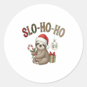 Sloth Design Sloth Classic Round Sticker