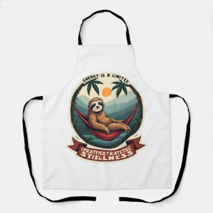 Sloth Dinosaur Vintage Retro Ride Graphic Apron