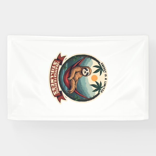 Sloth Dinosaur Vintage Retro Ride Graphic Banner (Horizontal)