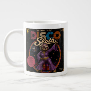 Sloth Disco Diva Large Coffee Mug