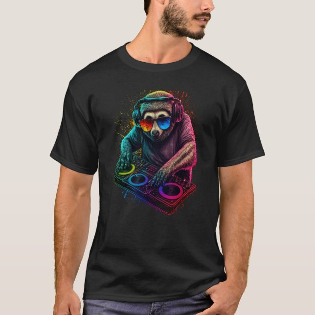 Sloth DJ  1 T-Shirt (Front)