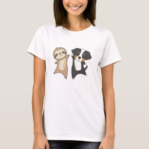 Sloth Dog Bernese Mountain Dog Cute Animals T-Shirt