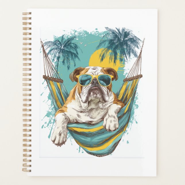Sloth Dog � Lazy Funny Pup Planner (Front)