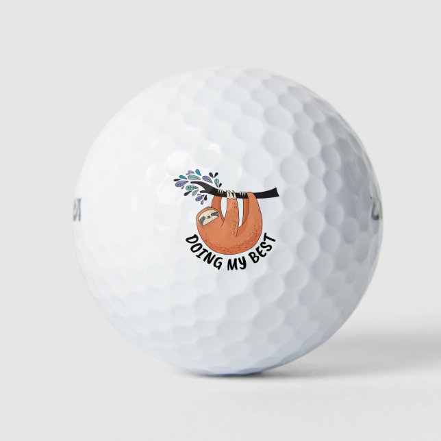 Sloth Doing My Best Golf Balls (Front)