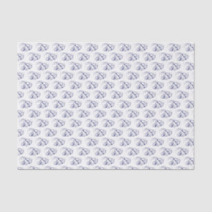 Sloth Drawing Lithograph #1 Blue Tissue Paper