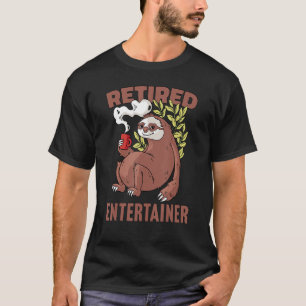 Sloth drinking coffee Retirement 39 T-Shirt