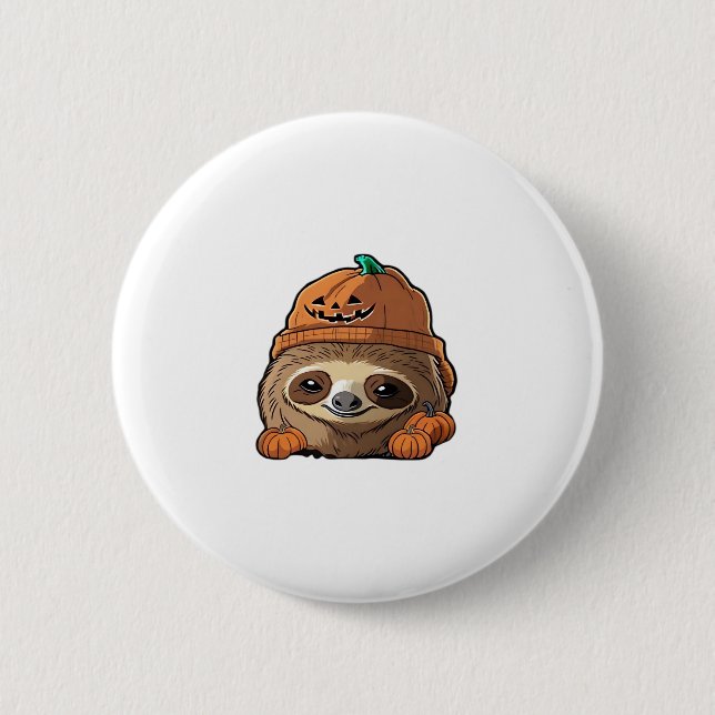 Sloth espuki sison halloween Classic T-Shirt 6 Cm Round Badge (Front)