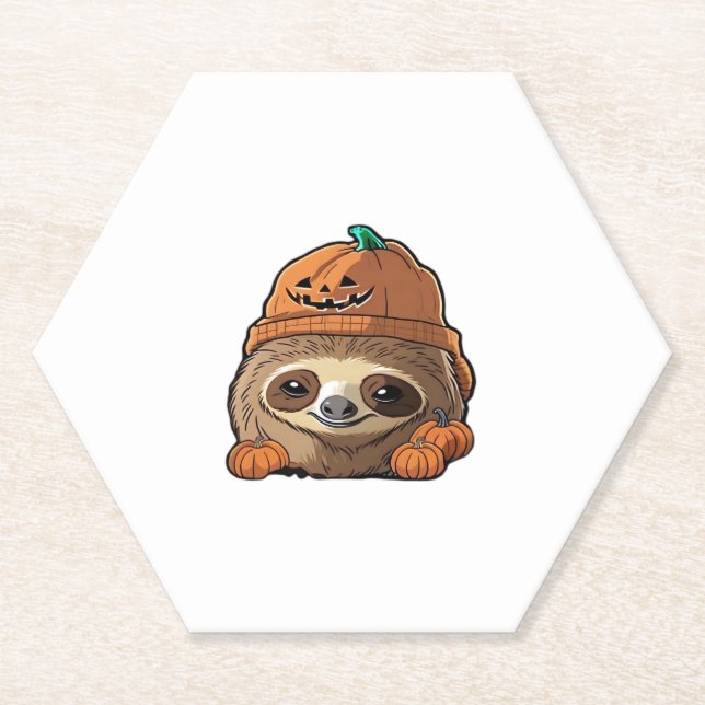 Sloth espuki sison halloween Classic T-Shirt Paper Coaster (Front)