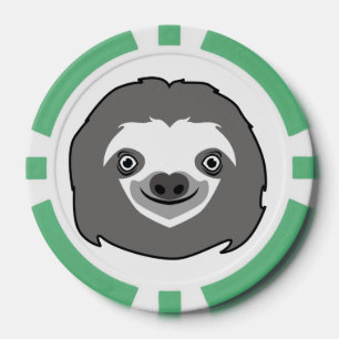 Sloth Face Poker Chips