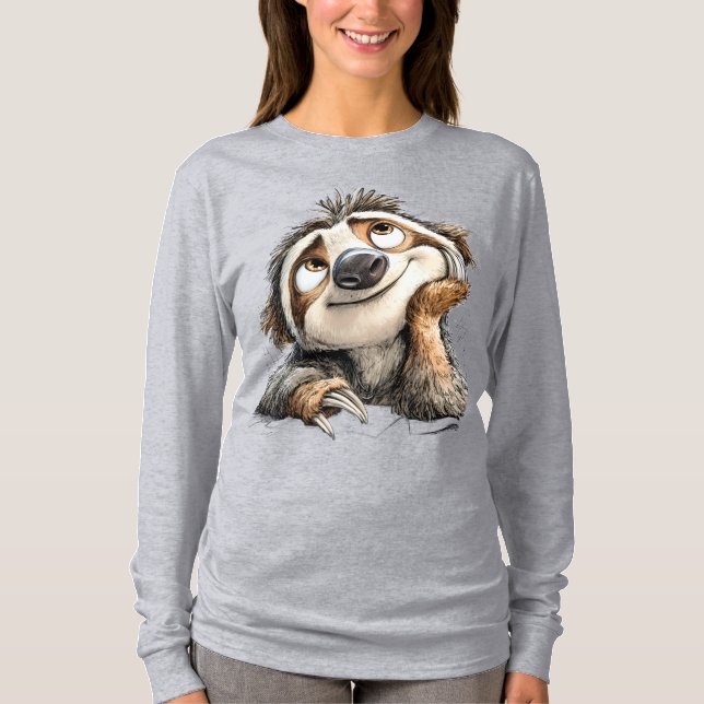 Sloth face T-Shirt (Front)