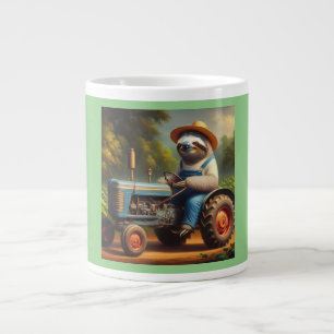 Sloth Farmer Large Coffee Mug