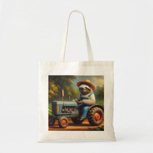 Sloth Farmer Tote Bag