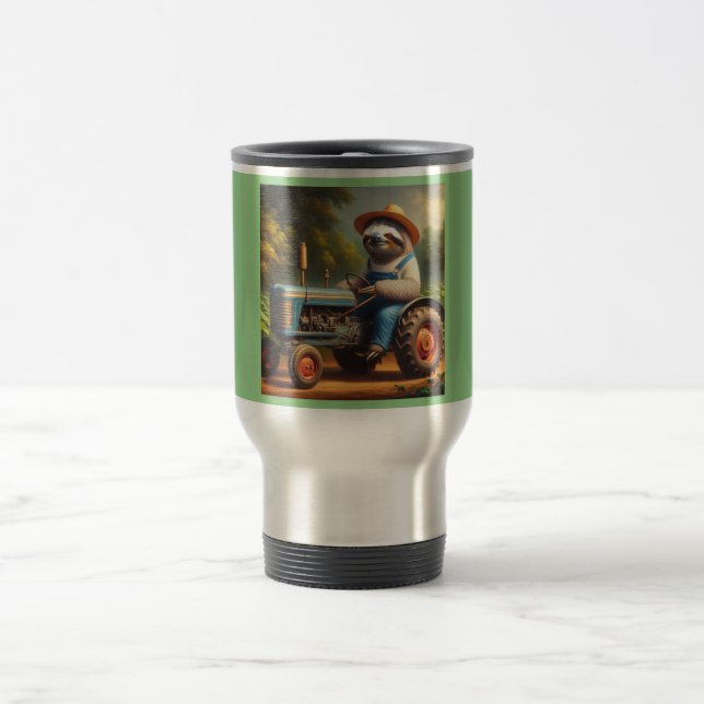 Sloth Farmer Travel Mug (Center)