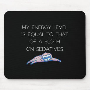 Sloth Fibro Lupus Chronic Fatigue Spoonie Sleepy S Mouse Mat