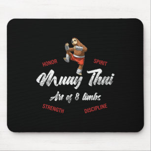 Sloth Fighter - Muay Thai Thai Boxing And Kickboxi Mouse Mat