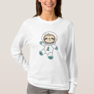 Sloth Flies In Space As An Astronaut Rocket T-Shirt