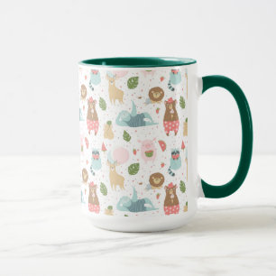 Sloth & Friends Pattern Mug