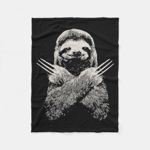 Sloth Funny Costume Gift For Lazy S  Fleece Blanket