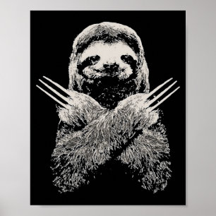 Sloth Funny Costume Gift For Lazy S Poster