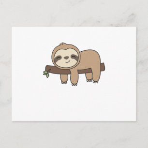 Sloth Funny Relaxed Cute Animals For Kids Postcard