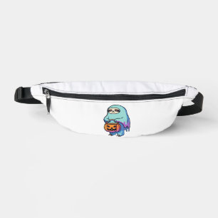 Sloth Ghost Halloween Oversized T-Shirt Bum Bags