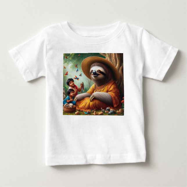 Sloth Grandma Baby T-Shirt (Front)