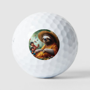 Sloth Grandma Golf Balls