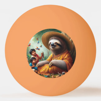 Sloth Grandma Ping Pong Ball