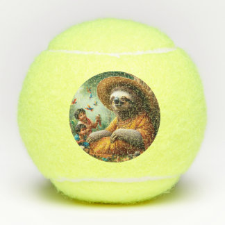 Sloth Grandma Tennis Balls