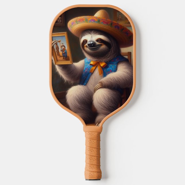 Sloth Grandpa Pickleball Paddle (Front)