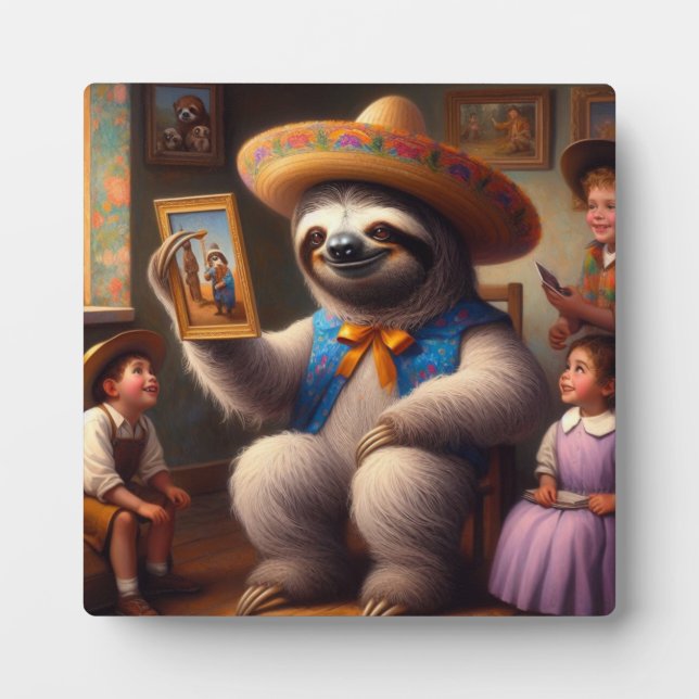 Sloth Grandpa Plaque (Front)