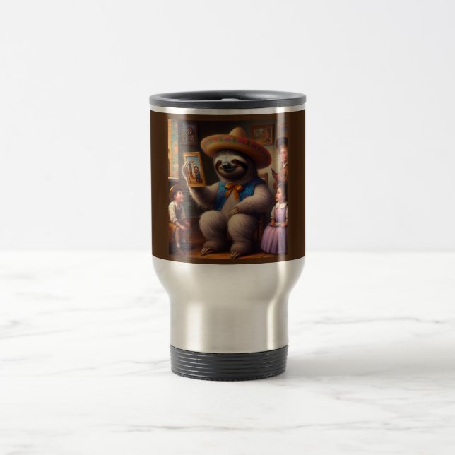 Sloth Grandpa Travel Mug (Center)