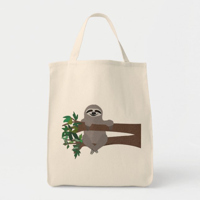 Sloth Grocery Tote (Front)