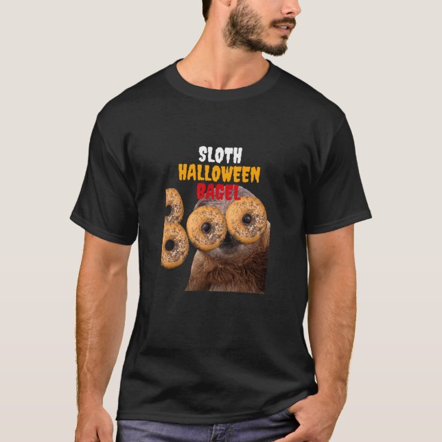 Sloth Halloween Bagel Costume  T-Shirt (Front)