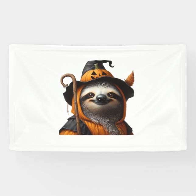 Sloth Halloween Classic T-Shirt Banner (Horizontal)