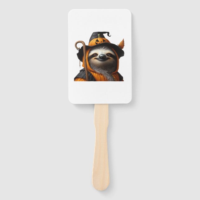 Sloth Halloween Classic T-Shirt Hand Fan (Front)