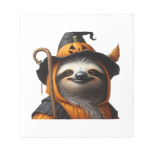 Sloth Halloween Classic T-Shirt Notepad