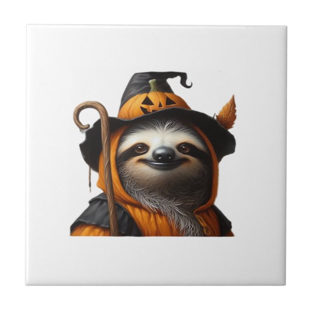Sloth Halloween Classic T-Shirt Tile (Front)