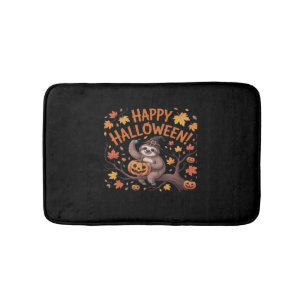 Sloth Halloween Day Classic T-Shirt Bath Mat