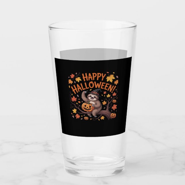 Sloth Halloween Day Classic T-Shirt Glass (Front)