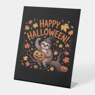 Sloth Halloween Day Classic T-Shirt Pedestal Sign