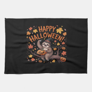 Sloth Halloween Day Classic T-Shirt Tea Towel