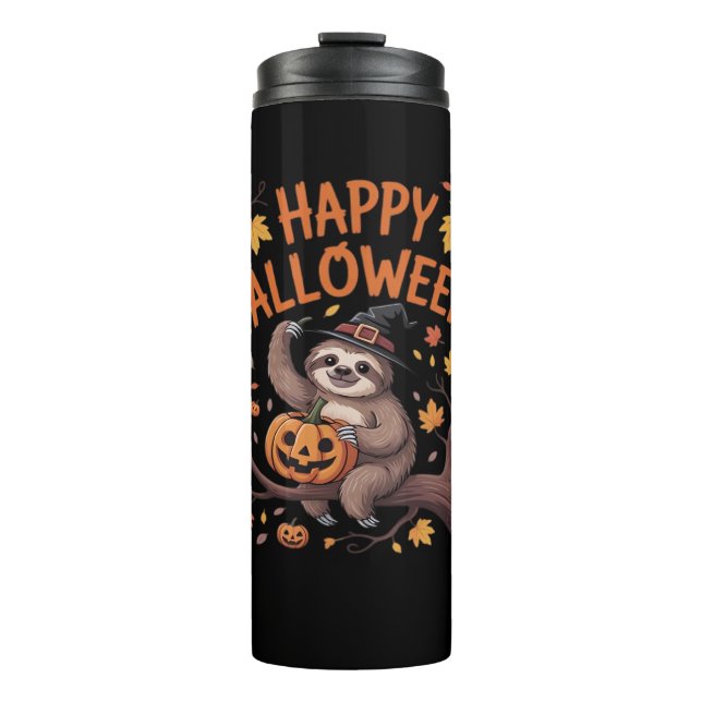 Sloth Halloween Day Classic T-Shirt Thermal Tumbler (Front)