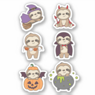 Sloth Halloween Devil Pumpkin Vampire Costume
