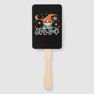 Sloth Halloween Goals Classic T-Shirt Hand Fan