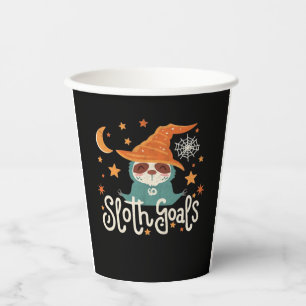 Sloth Halloween Goals Classic T-Shirt Paper Cups