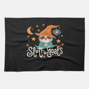 Sloth Halloween Goals Classic T-Shirt Tea Towel
