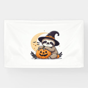 Sloth Halloween Motif Cute Classic T-Shirt Banner