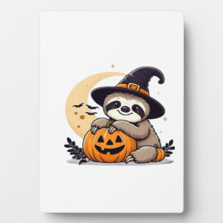 Sloth Halloween Motif Cute Classic T-Shirt Plaque